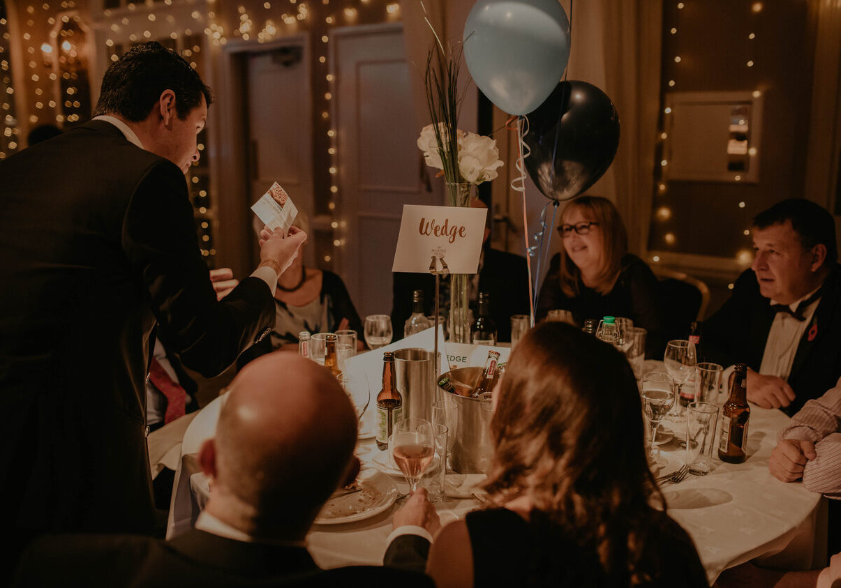 birmingham magician performing close up magic at a corporate event