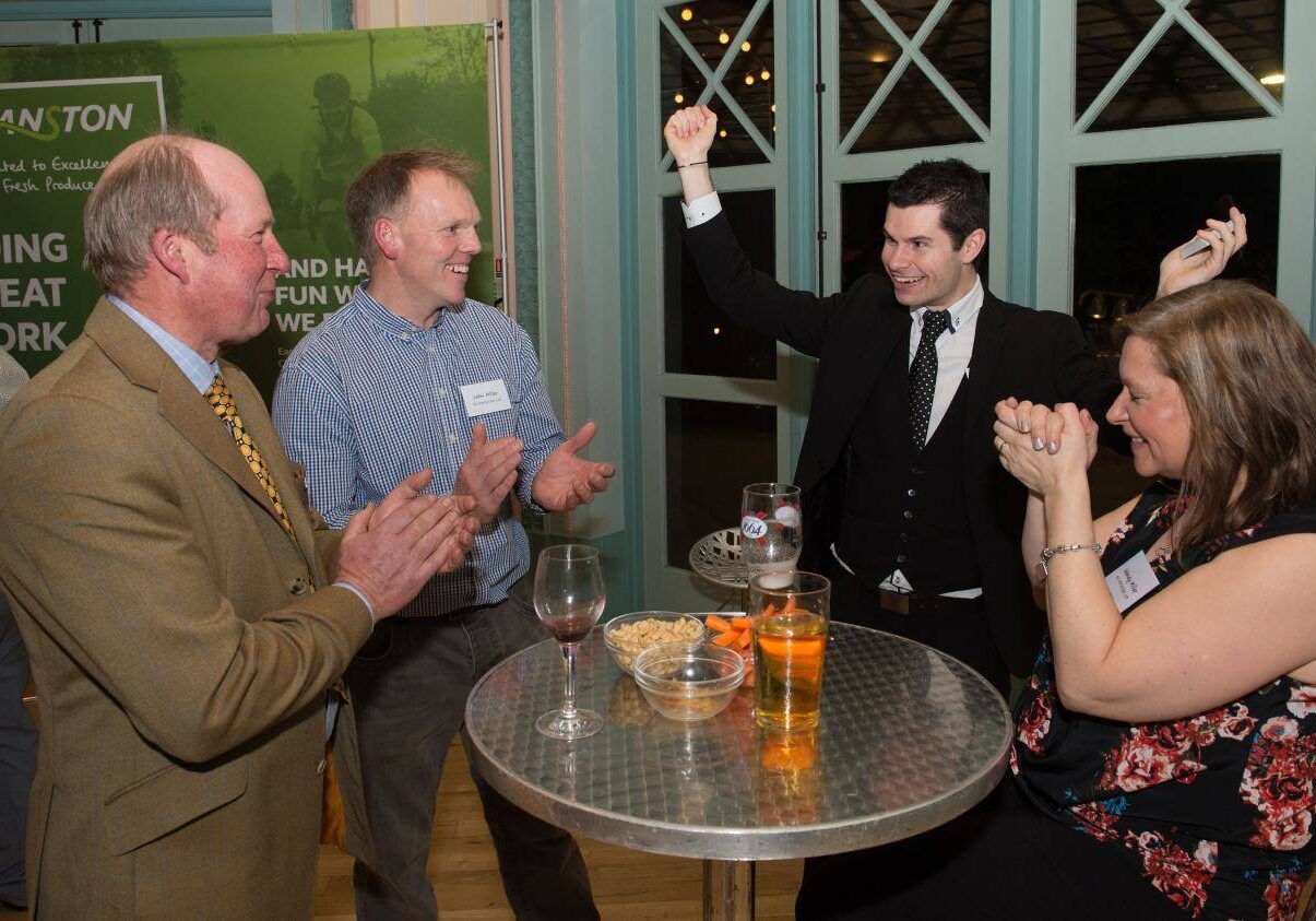 staffordshire magician performing close up magic at a table