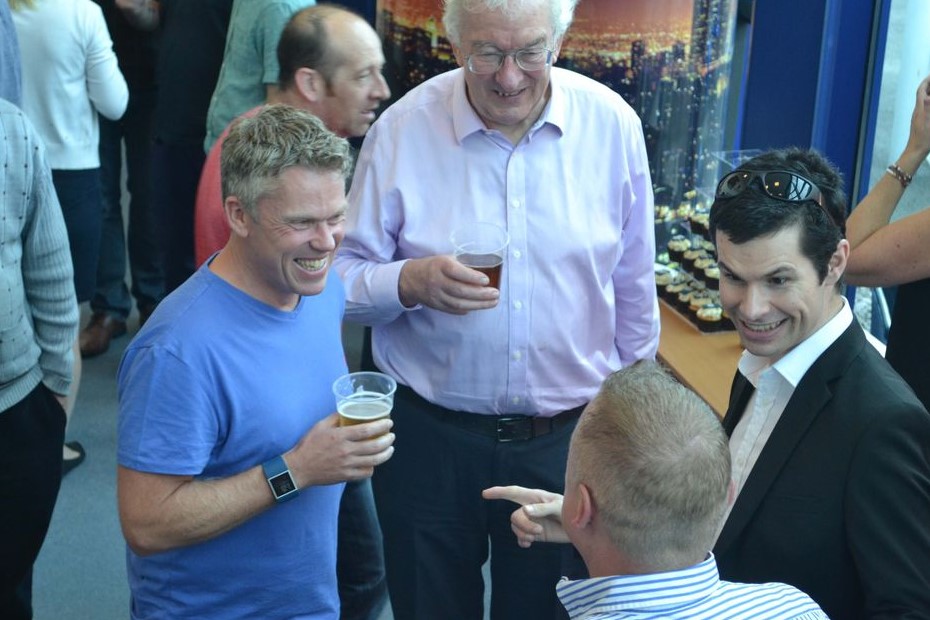 uk magician performing for guests at an event