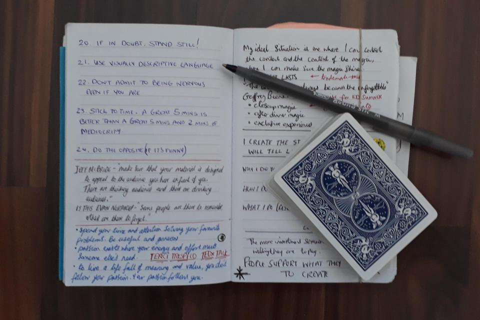 magicians notebook